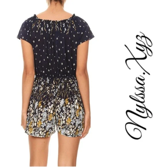 Floral Printing Ombre Romper - Picture 3 of 8